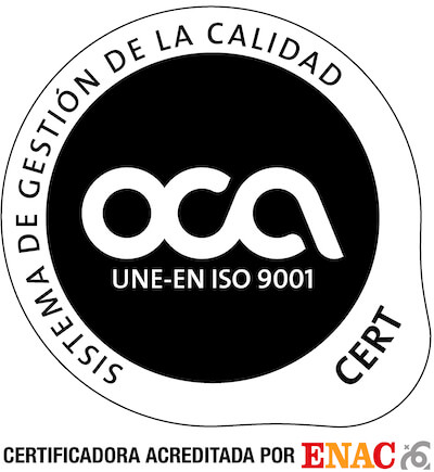 Certificado calidad - OCA 9001