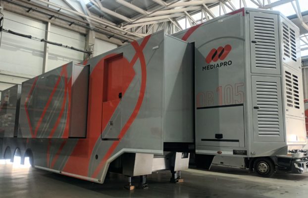 Unidad móvil broadcast XXL para grandes producciones audiovisuales